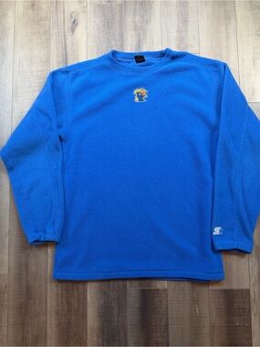 Vintage Starter UK Kentucky Wildcats Blue Fleece Crewneck Pullover Size Medium